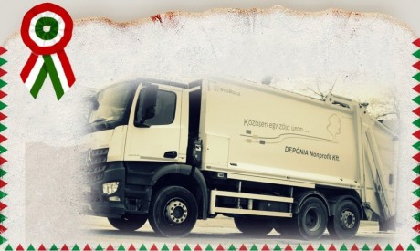 A megszokott rend szerint végzi a szemétszállítást március 15-én a Depónia